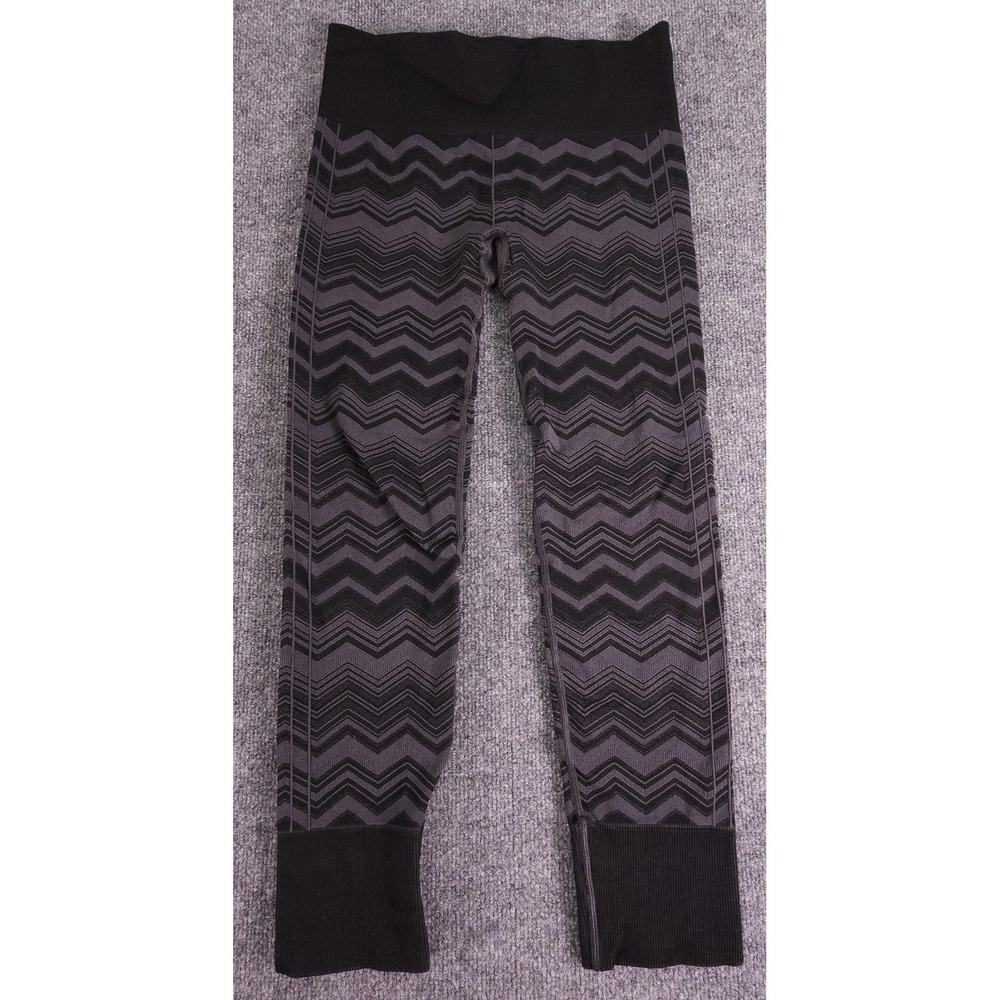 Lululemon‎ Pants Womens Small Black Zigzag Seamless Leggings Yoga Gym Athletic